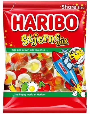 Produktbild von Haribo Stjerne Mix 375g