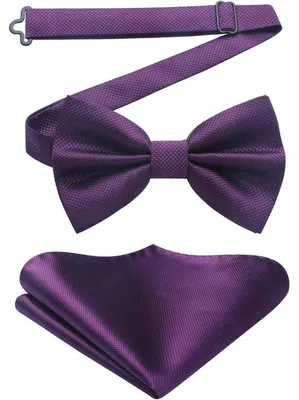 Imagen del producto de Pañuelo de bolsillo para hombre, ajustable, para esmoquin, boda, color morado, modelo 2
