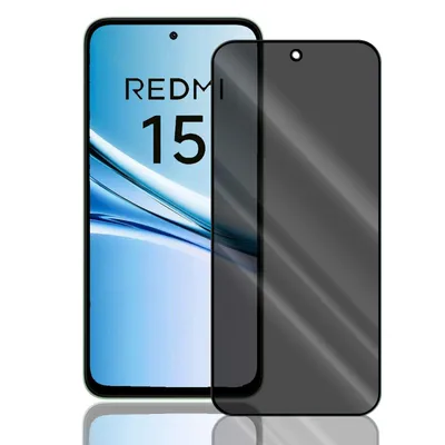 Produktbild von Anti Spy Panzer Folie für Xiaomi Redmi 15 5G Privacy Displayschutzfolie Sichtschutz Glasfolie Schutzglas