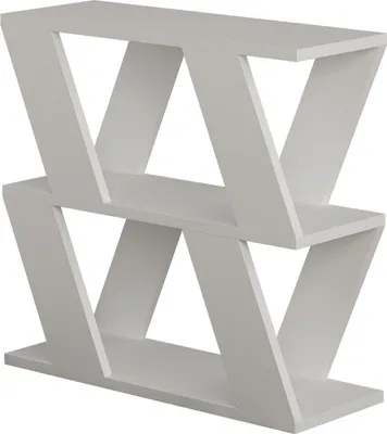 Image de Table d'appoint en bois "Lazena" - 60 x 22 x 57 cm - Blanc