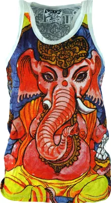 Produktbild von Sure Top - Babyganesha Weiß/bunt, Damen, Mehrfarbig, Baumwolle, Größe: S