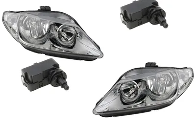 Zdjęcie produktu dla Johns, reflektory odpowiednie dla Seat Exeo 12/2008- H7 H1 zestaw lewy prawy z serwomotorem 1207203 1207936 1207204 5P0941295 13129840 93189095 3R1941005D