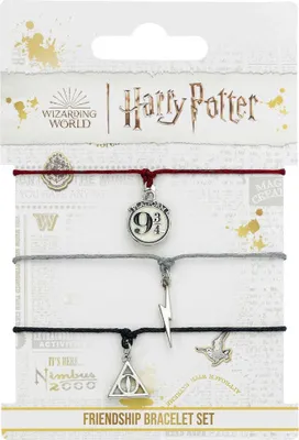 Zdjęcie produktu dla Zestaw przyjaźni Harry Potter Insygnia Śmierci - 3 bransoletki