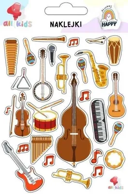 Image de Autocollants pour enfants : Instruments de musique - All4Kids