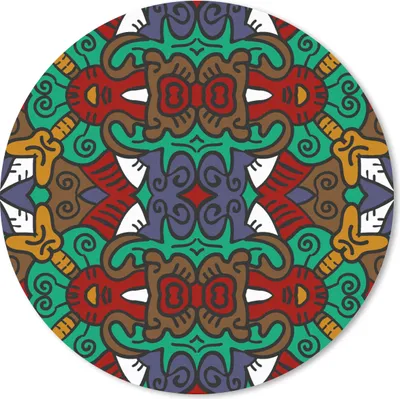 Produktbild von MuchoWow® Mauspad Mousepad Afrika - Muster - Abstrakt - Grün 50x50 cm - Mousepads - Maus Mat - Pad - Mausunterlage - Vinyl