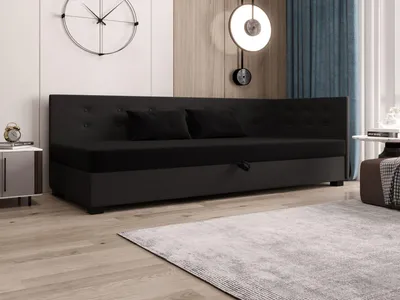 Obrázek produktu pro Jednolůžková postel 100x195 AJKA PLUS 1 - černá / šedá