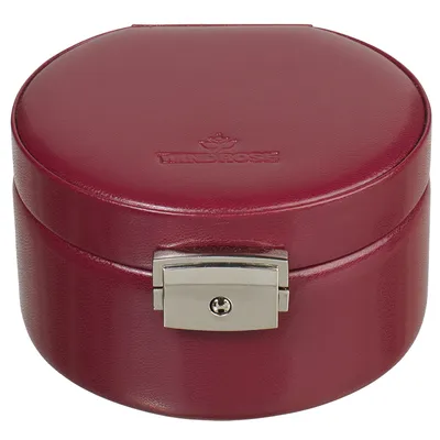 Immagine prodotto di WINDROSE scatola di gioielli Merino Round Jewelry Box Red rosso