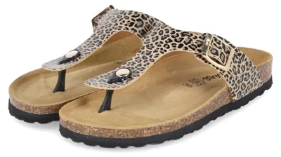 Produktbild von Beliana Damen Zehentrenner Beige Synthetik Größe: 39
