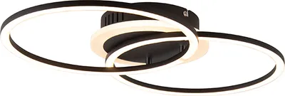Obrázok produktu pre LED stropné svietidlo - čierne - kovové - 50 x 30 cm