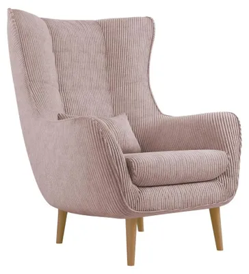 Produktbild von MIRJAN24 Polstersessel Estjano Cord, Ohrensessel, Relaxsessel, Stilvoll Wohnzimmer Sessel (Farbe: Poso 52)