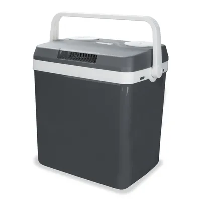 Produktbild von VINGO Kuehlbox tragbare 32 Liter, Thermo-Elektrische Kuehlbox, WaeRMT und KueHLT, Mini-Kuehlschrank 12 Volt und 230 Volt, ECO-Modus, mit Tragegriff, fuer Auto, Innenraum, Camping