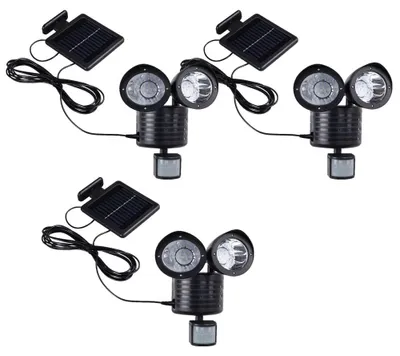Produktbild von 3er Set Solar LED Wandleuchten für Ihr Grundstück mit Sensor