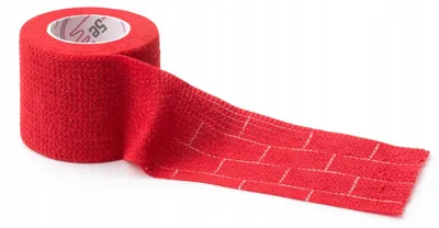 Zdjęcie produktu dla Bandaż Elastyczny Kohezyjny Samoprzylepny Czerwony Opatrunkowy 7.5 Cm X 4.5 M