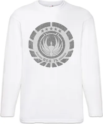 Produktbild von Urban Backwoods BSG75 Patch, Langarm T-Shirt, Farbe: Weiß, Größe: S