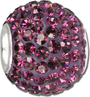 Produktbild von SilberDream lila Shiny Zirkonia Damen Schmuck 925 Silber Bead GSB205