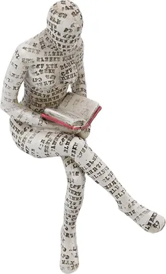 Produktbild von Resin Lesen Frau Figur Innovative Dame Lesen Pulp Molding Bücherregal Ornamente für Home Decoration E