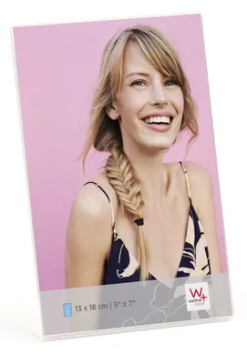 Immagine prodotto di Cornice per ritratti in acrilico Walther, formato verticale, trasparente, 13x18 cm
