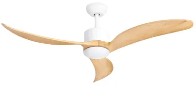 Imagen del producto de Forlight - Ventilador de techo CERO, 6 velocidades, con mando a distancia incluido, blanco, con modo verano/invierno