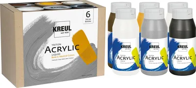 Immagine prodotto di KREUL 17798 KREUL Colore acrilico Triton Acrylic Liquid, set Base e Neutro