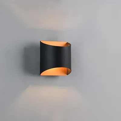Productafbeelding van Wandlamp Samdel design zwart met goud
