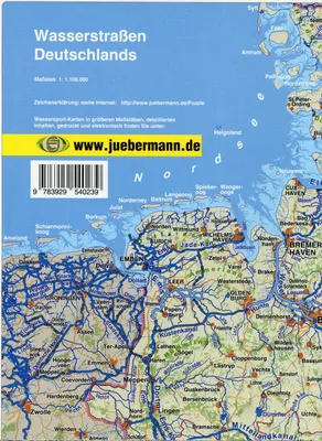 Produktbild von Wasserstraßen Deutschland 1 : 1 100 000