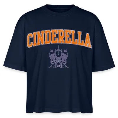 Produktbild von Cinderella Schriftzug Mit Emblem Boxy Shirt Damen, XL, Navy