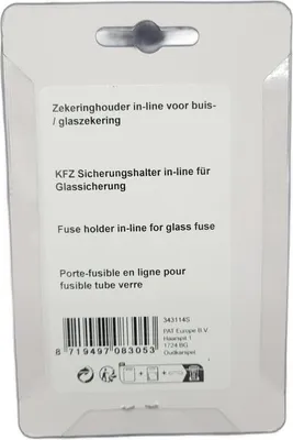 Produktbild von Sicherungshalter in Reihe für Glassicherung im Blister