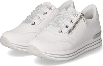 Produktbild von Remonte Damen Low Sneaker Weiß Glattleder  Größe: 39