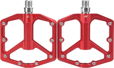 Produktbild von 1 Paar Ztto Mountainbike Pedale Aluminiumlegierung Nonslip Bicycle Platform Flat Pedale (rot)