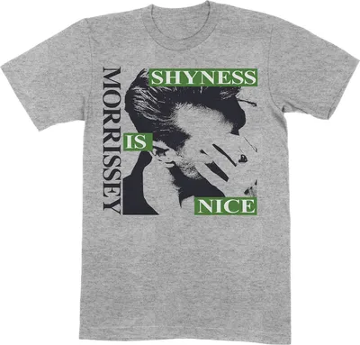 Produktbild von Morrissey - "Shyness Is Nice" T-Shirt für Herren/Damen Uni RO7630 (M) (Grau)