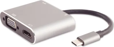 Produktbild von S/CONN maximum connectivity 14-05026, Kabelgebunden, USB 3.2 Gen 1 (3.1 Gen 1) Type-C, 87 W, Grau, 5 Gbit/s, 4K Ultra HD