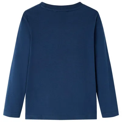 Immagine prodotto di Maglietta da Bambino Maniche Lunghe Blu Marino 128