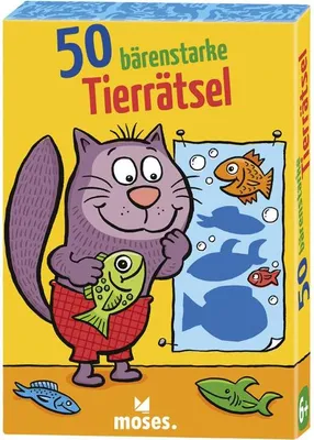 Produktbild von MOS30242 - 50 bärenstarke Tierrätsel, für 1 oder mehr Spieler, ab 6 Jahre