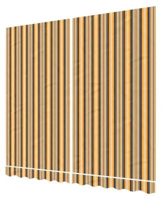 Produktbild von Markisenbespannung, Wetterfester Markisenstoff mit PolyurethanBeschichtung, Ersatzstoff für Markisen, Mehrfarbig Gestreift 3x2,5m