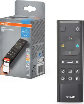 Immagine prodotto di Telecomando OSRAM SMART+ WIFI, ricaricabile con USB-C in nero, protezione IP20, per il controllo intelligente Automazione di sistemi domestici intelligenti