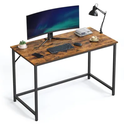 Produktbild von Schreibtisch - Computertisch - Rechteckig - Kompakt - Industrial Design - Montage Erforderlich - Schokoladenbraun