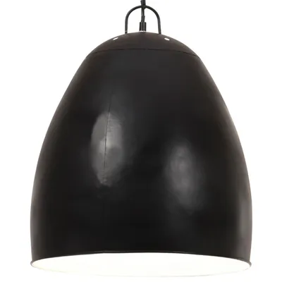 Produktbild von vidaXL Hängelampe Industriestil 25 W Schwarz Rund 42 cm E27