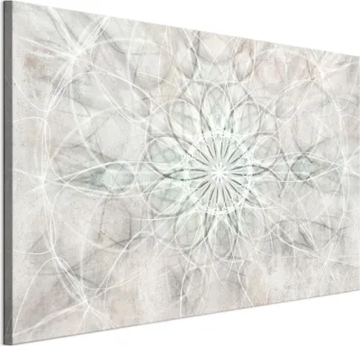 Image de LUMASOUL, tableau mural pour salon, impression sur toile, motif mandala, 90 x 60 cm, composition en une pièce, idéal pour chambre, couloir, bureau et cuisine, motif photographique moderne