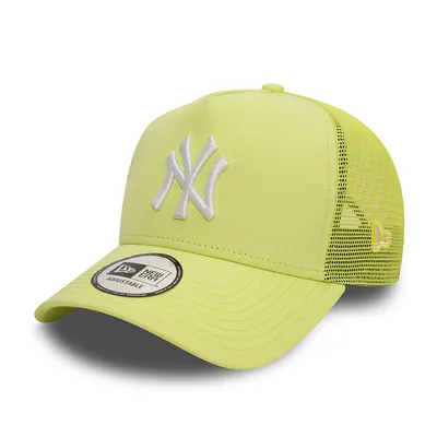 Produktbild von New Era 9FORTY E-Frame Trucker Cap New York Yankees League Essential yellow