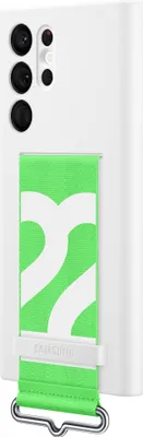 Produktbild von Samsung Strap - Handyhlle fr Samsung Galaxy S22 Ultra Hlle Flexibles Silikon Backcover - Wei