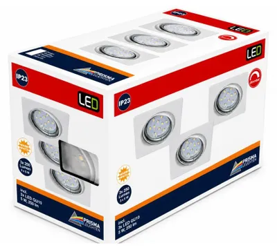 Produktbild von Briloner FIT LED Einbaustrahler 3er Set Weiß GU10 3x3W 250lm 3000K Schwenkbar