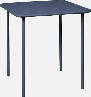 Immagine prodotto di Tavolo da giardino in metallo 2 posti, 70cm, Blu navy