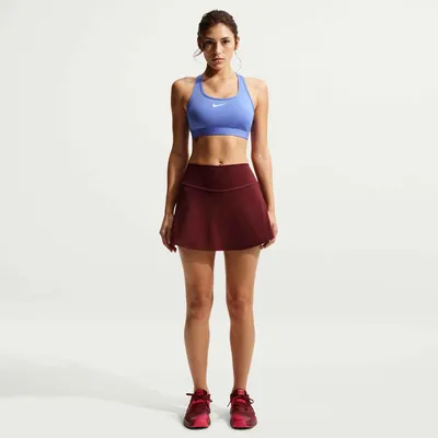 Produktbild von Nike W Nk Swsh Med Spt Bra Black-Navy Black-Navy L