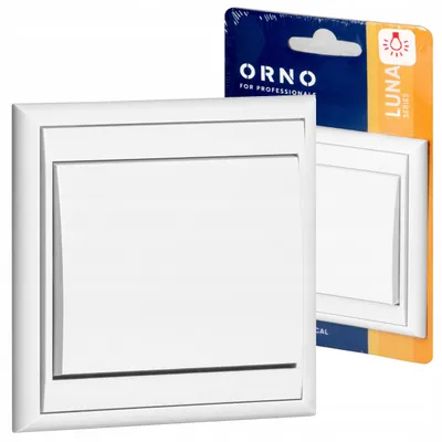 Produktbild von Orno LUNA Lichtschalter Unterputz mit Beleuchtung weiß