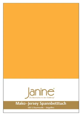 Produktbild von Janine JERSEY Spannbetttuch 5002 100 X 200 sonnengelb