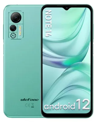 Produktbild von Ulefone Note 14 (64G) Handy Ohne Vertrag – Android, 6,52 Zoll Bildschirm, 4500mAh, 4GB RAM, 64GB ROM Erweiterbar, 8MP Kamera, Dual SIM, 3 Karte Slots, Face ID, GPS – Mint Grün