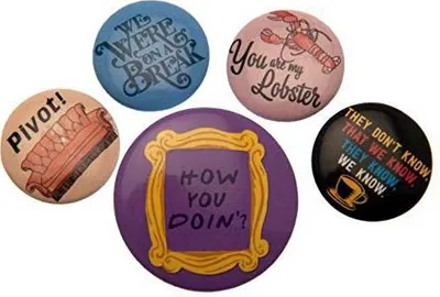 Produktbild von Friends Ansteck-Buttons 5er-Pack Quotes