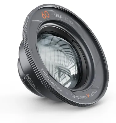 Productafbeelding van Shiftcam LensUltra V-series 60mm Telephoto lens – Echte optische telefoto met 2x zoom – Gebouwd met 6 fluorietkristal elementen – Ontworpen voor smartphones met de 1x hoofdcamera - Grijs
