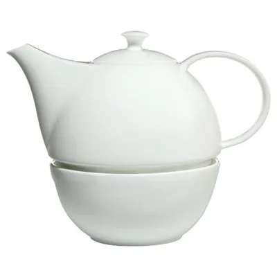 Produktbild von Goebel Weiß (Teekanne mit Stövchen, New Bone China)