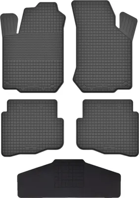 Produktbild von Gummi Fußmatten Set Für: Nissan Almera N16 (2000-2006) Gummimatten Schwarz